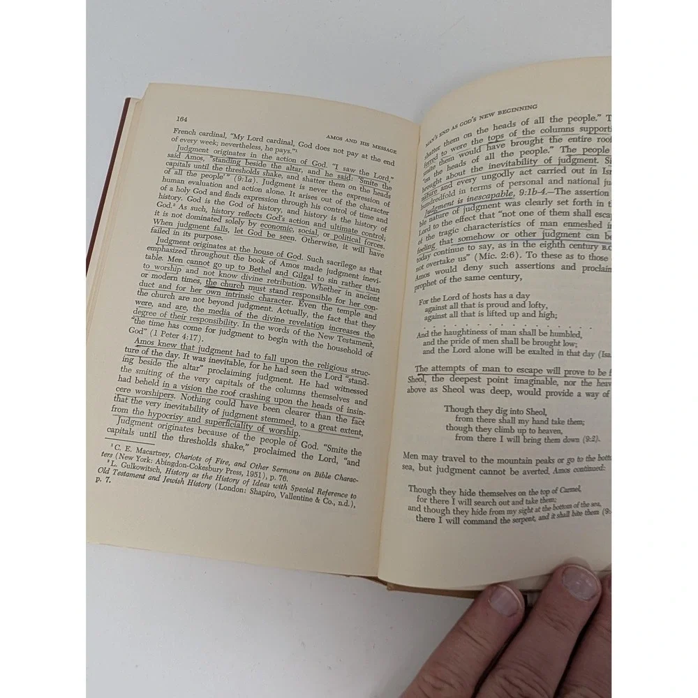 Vintage Amos And His Message Roy Lee Honeycutt HC Bible Commentary Broadman